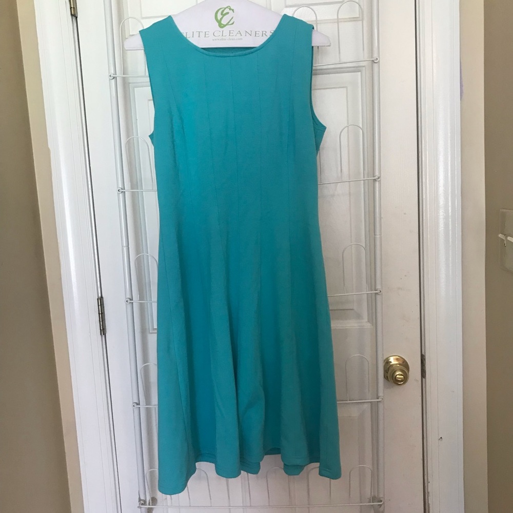 Teal blue dress!
